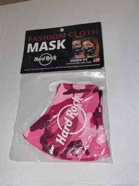 Unisex Hard Rock Cafe Pink Camo Face Mask